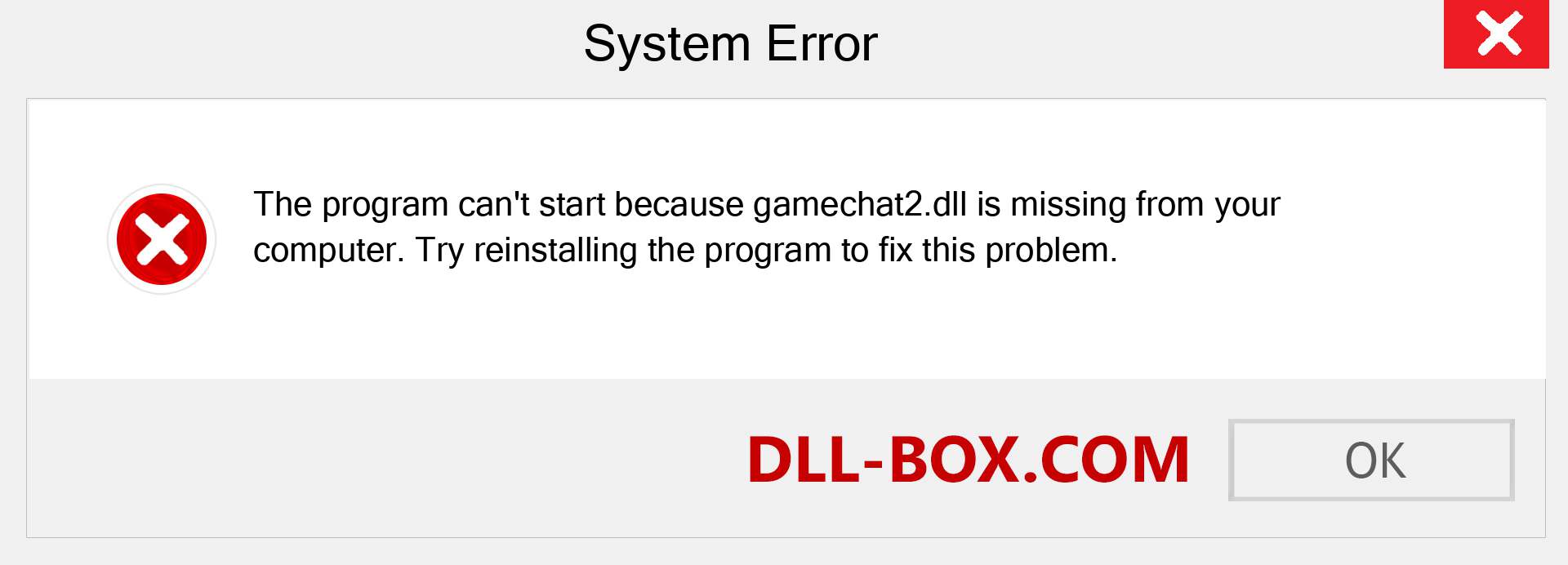  gamechat2.dll file is missing?. Download for Windows 7, 8, 10 - Fix  gamechat2 dll Missing Error on Windows, photos, images